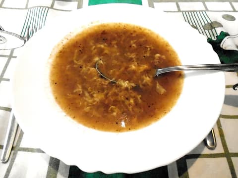 Browned flour soup