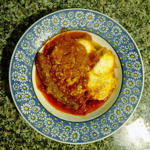 Ojja with merguez